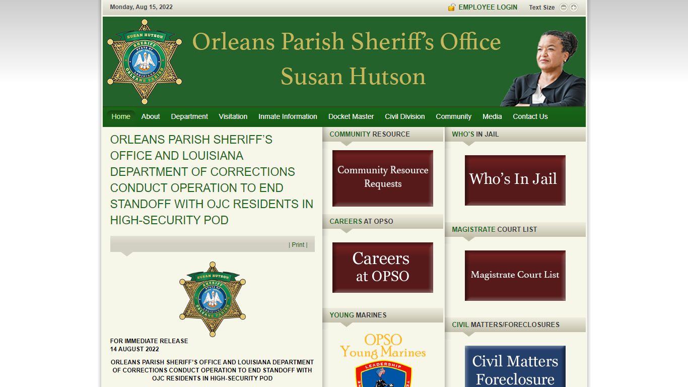 Welcome to Orleans Parish Sheriff's Office | Sheriff ...